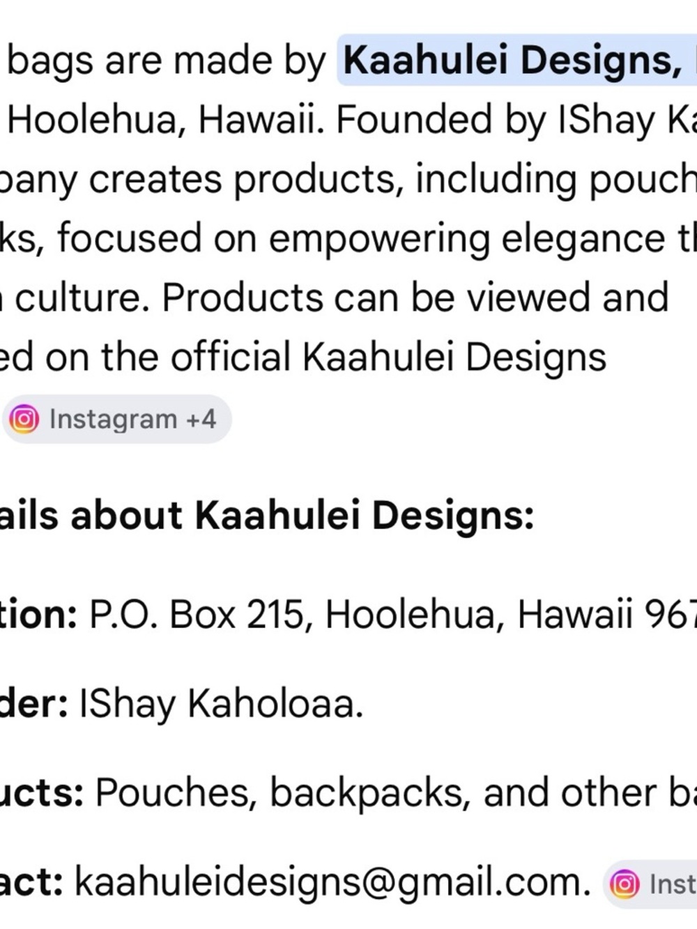 KAAHULEI White Tote with Leigh Design Tote Bag - Picture 2 of 15